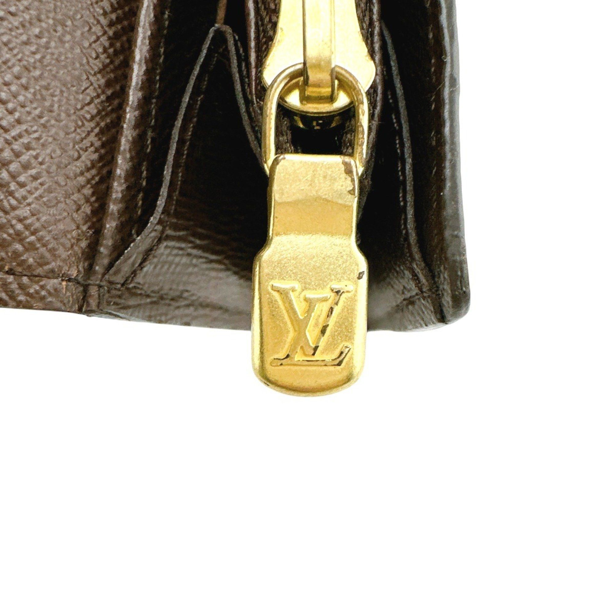 Louis Vuitton Louis Vuitton Long Wallet Round Damier Portefeuille Sarah Canvas N63209 Ebene LV Size ONE SIZE - 15 Thumbnail