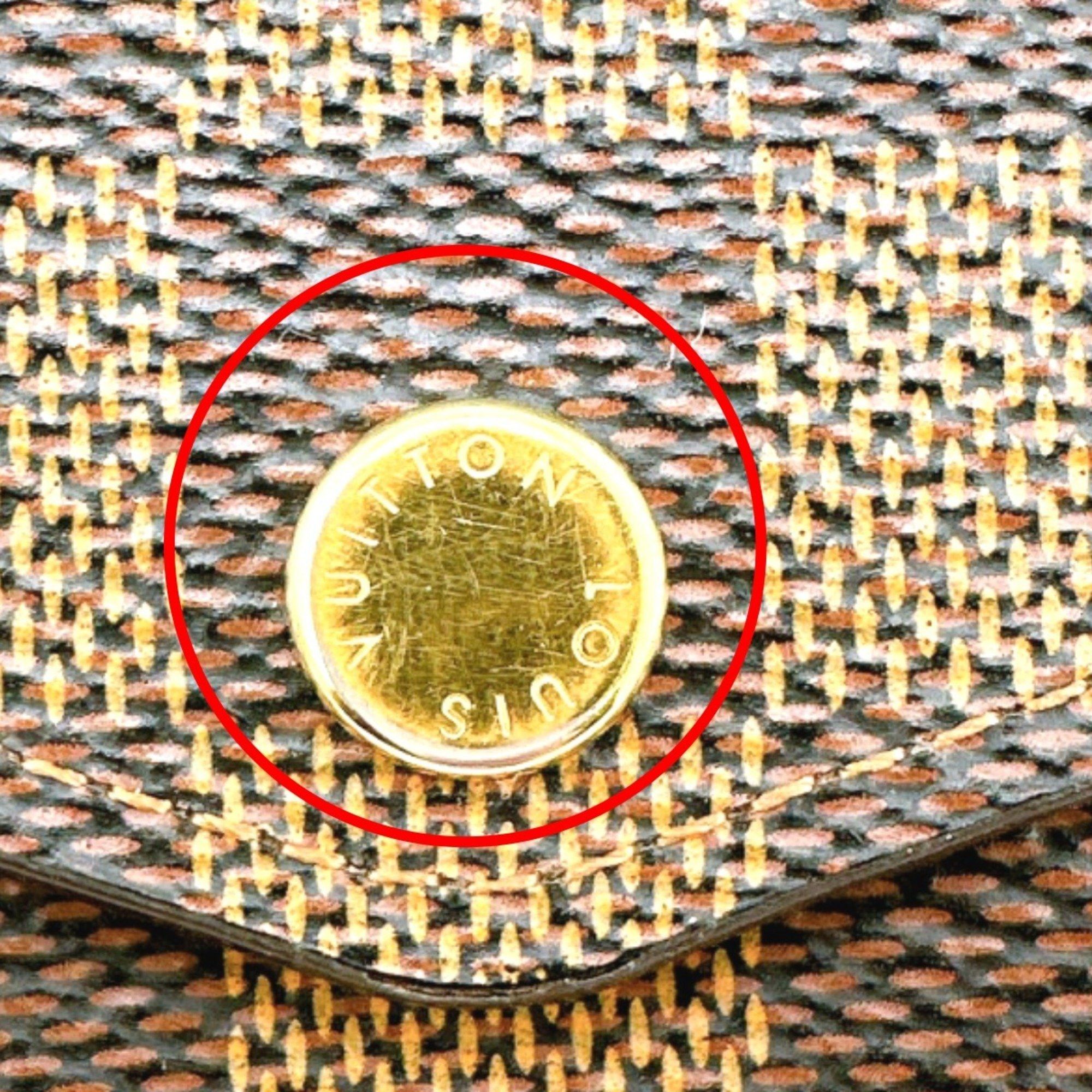 Louis Vuitton Louis Vuitton Long Wallet Round Damier Portefeuille Sarah Canvas N63209 Ebene LV Size ONE SIZE - 7 Thumbnail