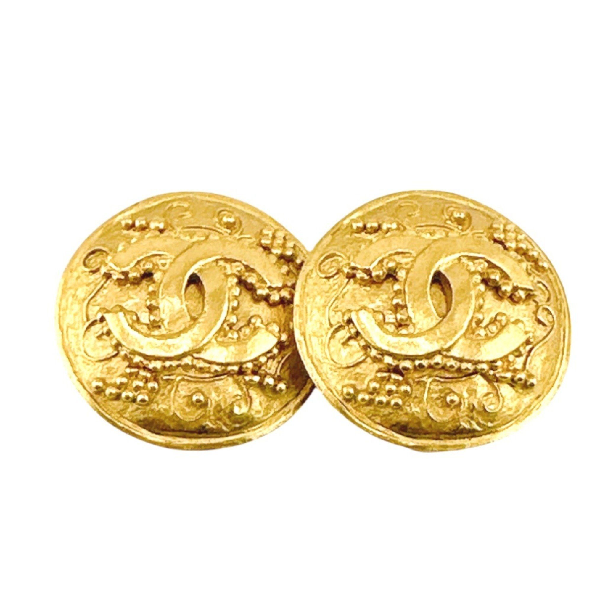 Chanel CHANEL Earrings Coco Mark Gold Size ONE SIZE - 2 Thumbnail