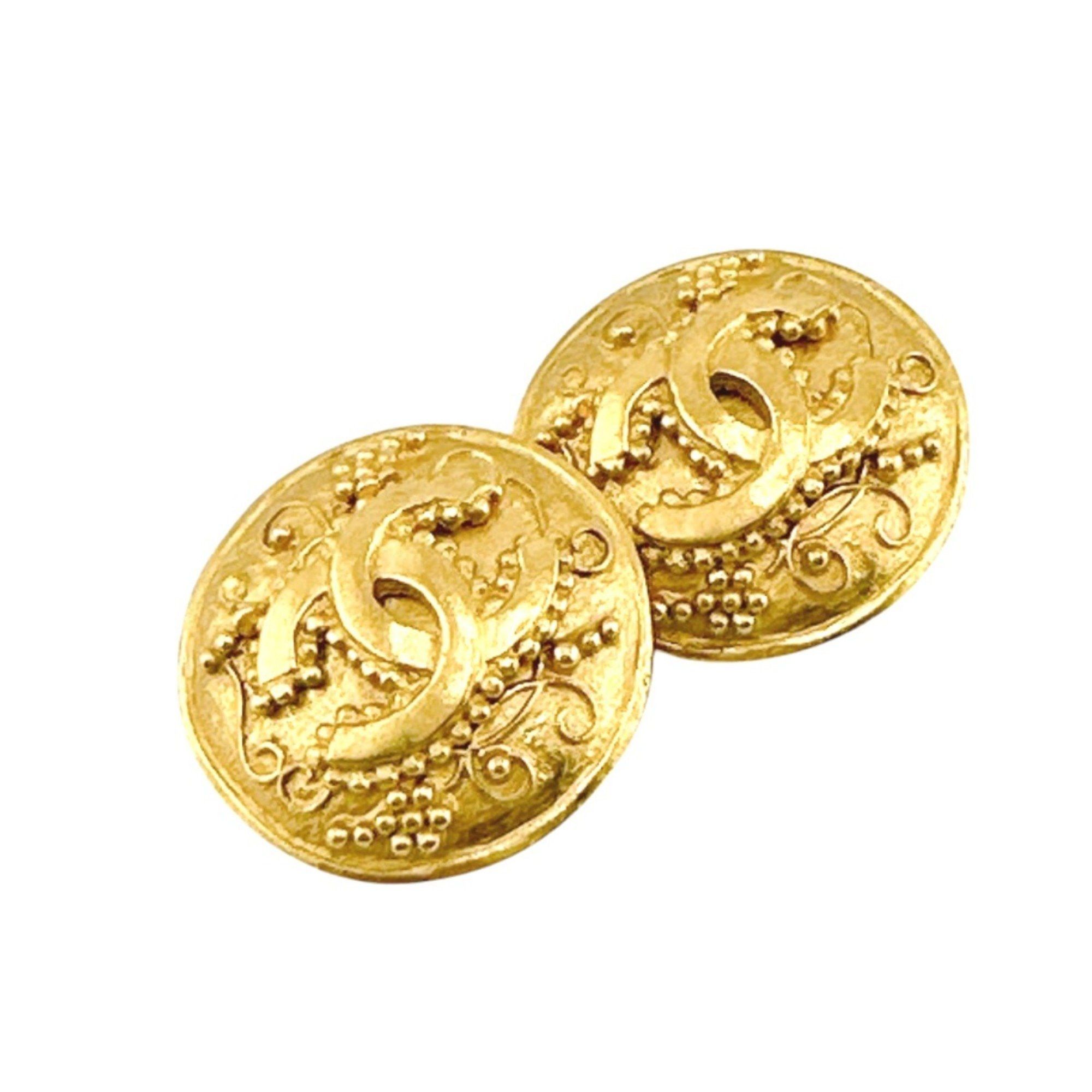 Chanel CHANEL Earrings Coco Mark Gold Size ONE SIZE - 4 Thumbnail