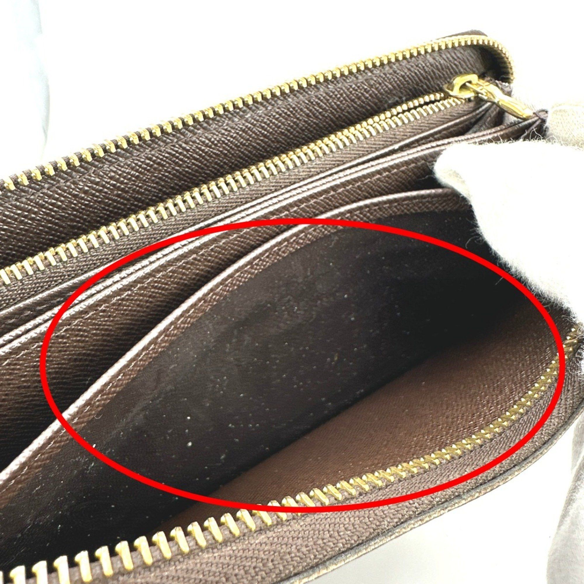 Louis Vuitton Louis Vuitton Long Wallet Round Damier Zippy Canvas N60015 Ebene LV Size ONE SIZE - 17 Thumbnail