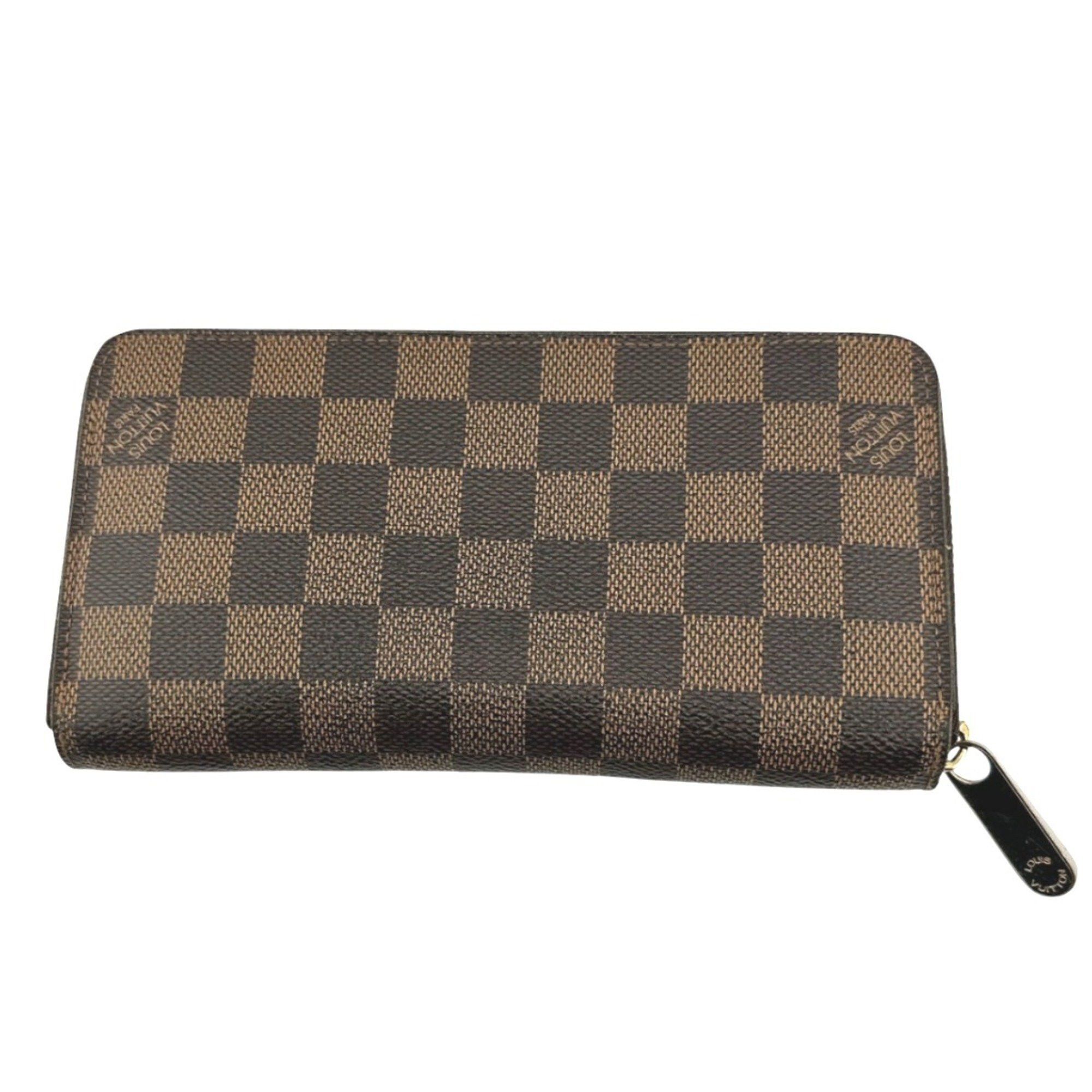Louis Vuitton Louis Vuitton Long Wallet Round Damier Zippy Canvas N60015 Ebene LV Size ONE SIZE - 3 Thumbnail