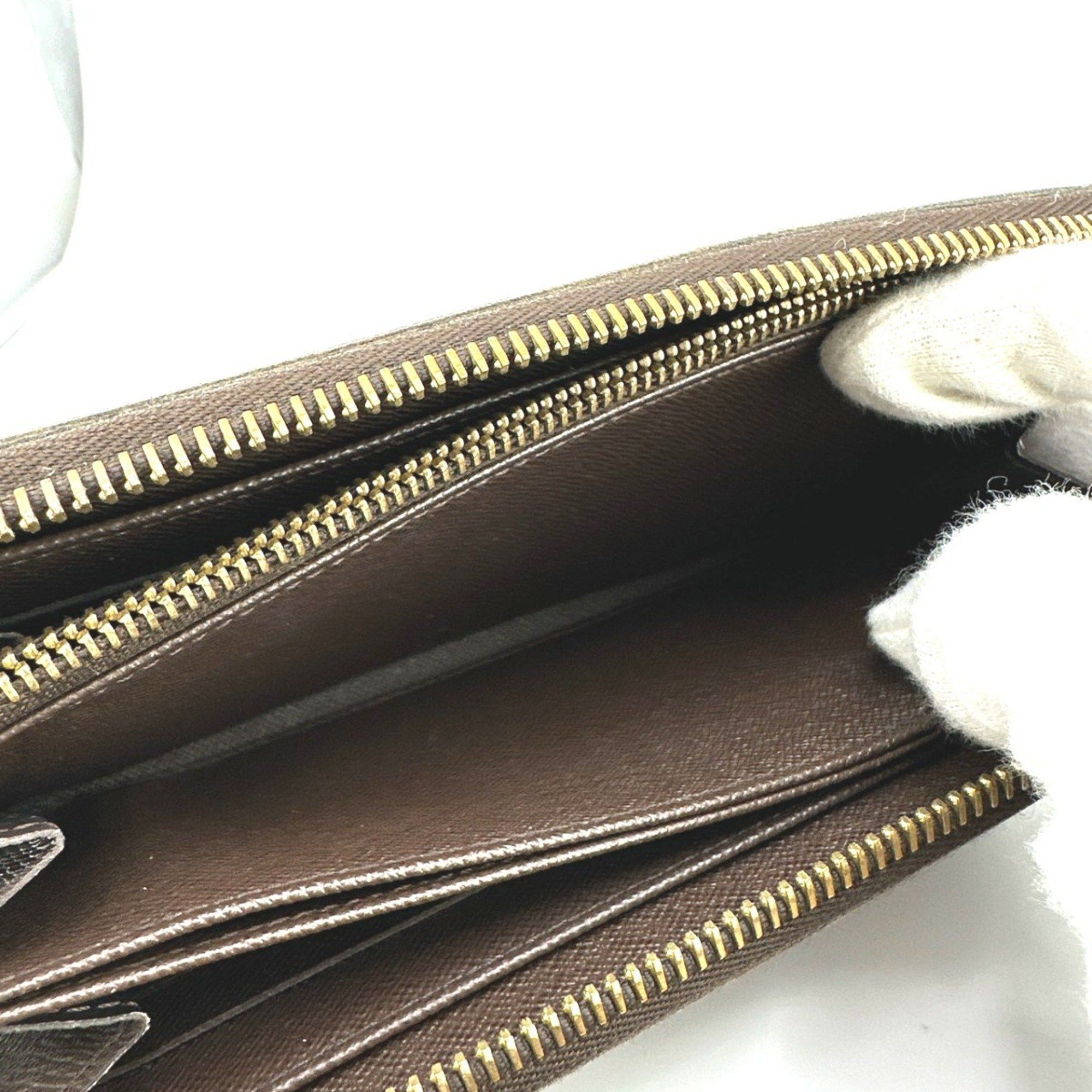Louis Vuitton Louis Vuitton Long Wallet Round Damier Zippy Canvas N60015 Ebene LV Size ONE SIZE - 16 Thumbnail