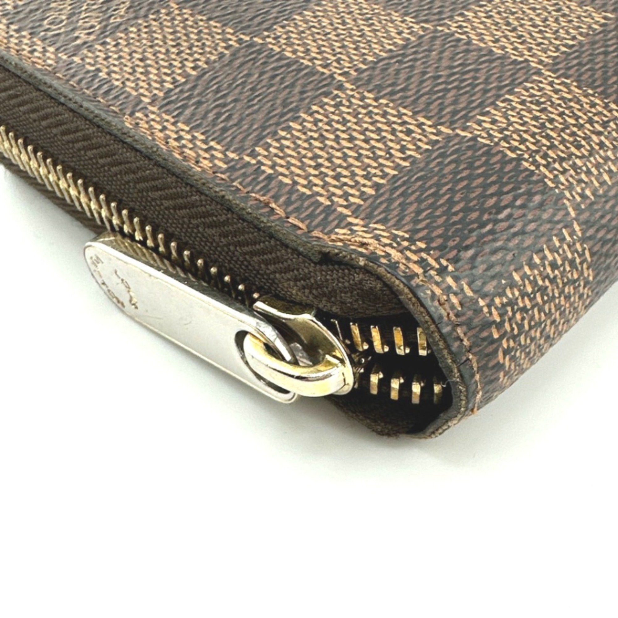 Louis Vuitton Louis Vuitton Long Wallet Round Damier Zippy Canvas N60015 Ebene LV Size ONE SIZE - 11 Thumbnail