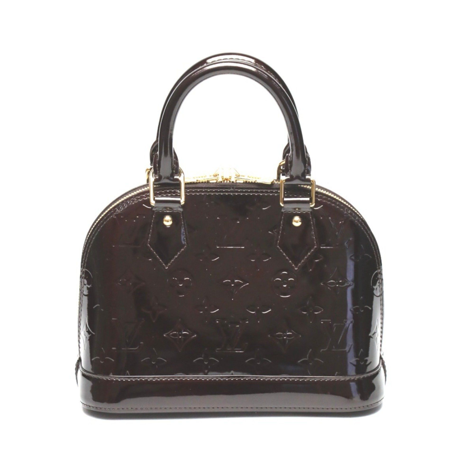 Louis Vuitton Louis Vuitton Handbag Bag Monogram Alma BB Vernis M91678 Amaranth LV Size ONE SIZE - 4 Thumbnail