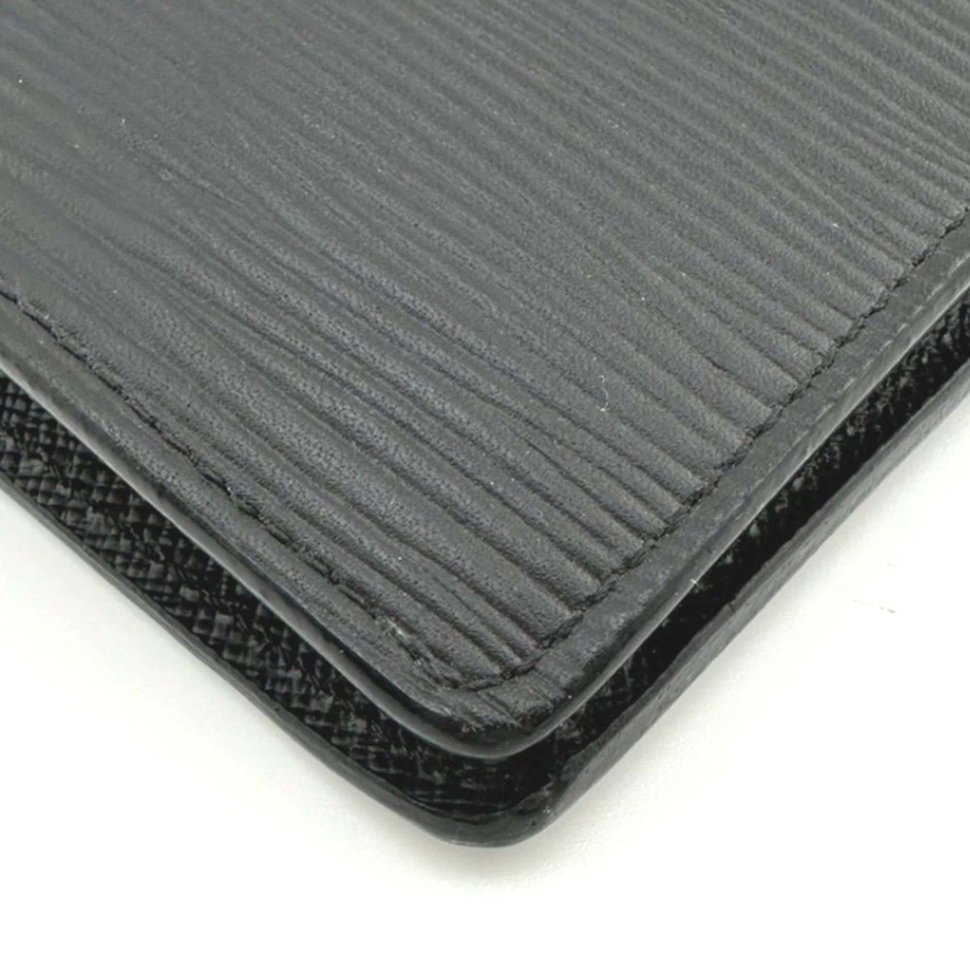 Louis Vuitton Louis Vuitton Long Wallet with Coin Purse Epi Portefeuille Brazza Leather M60622 Noir LV Size ONE SIZE - 6 Thumbnail