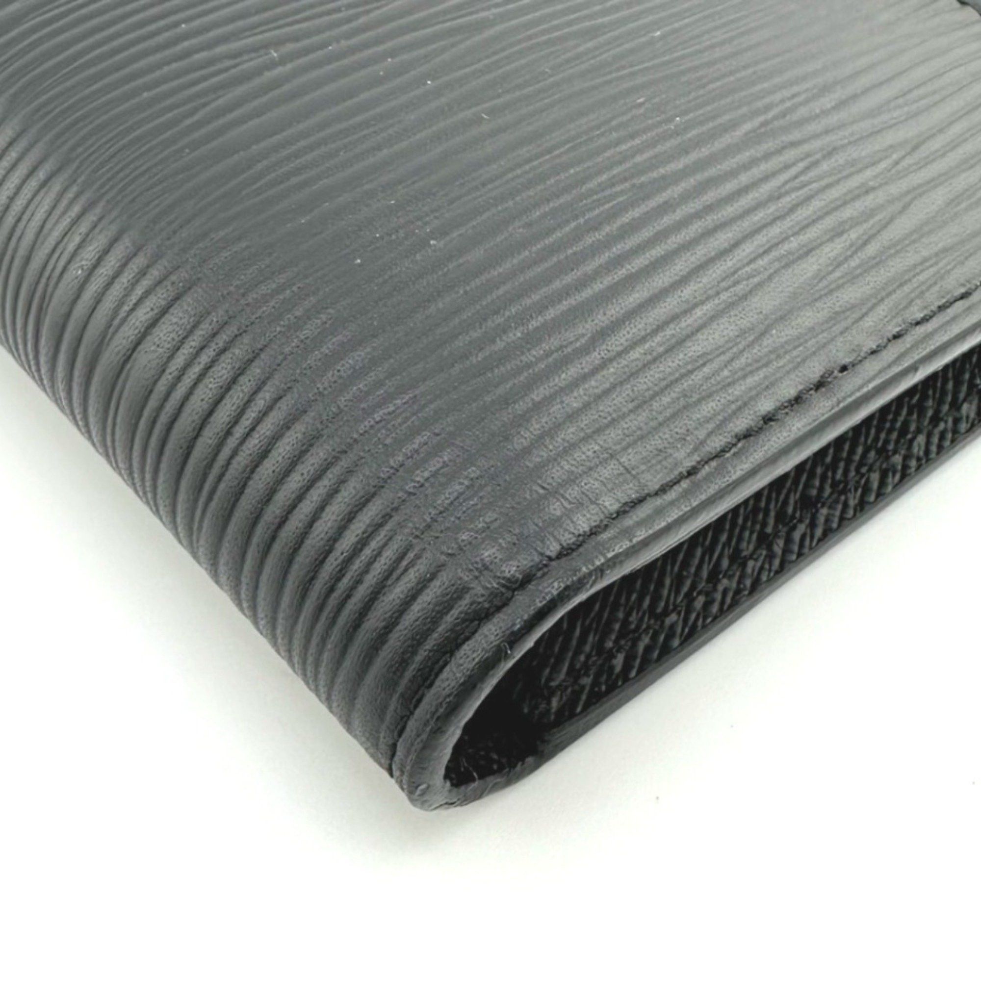 Louis Vuitton Louis Vuitton Long Wallet with Coin Purse Epi Portefeuille Brazza Leather M60622 Noir LV Size ONE SIZE - 5 Thumbnail