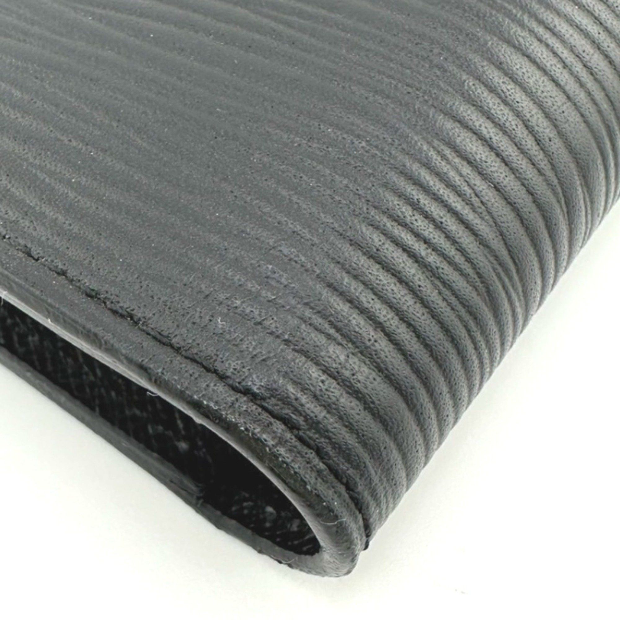Louis Vuitton Louis Vuitton Long Wallet with Coin Purse Epi Portefeuille Brazza Leather M60622 Noir LV Size ONE SIZE - 8 Thumbnail