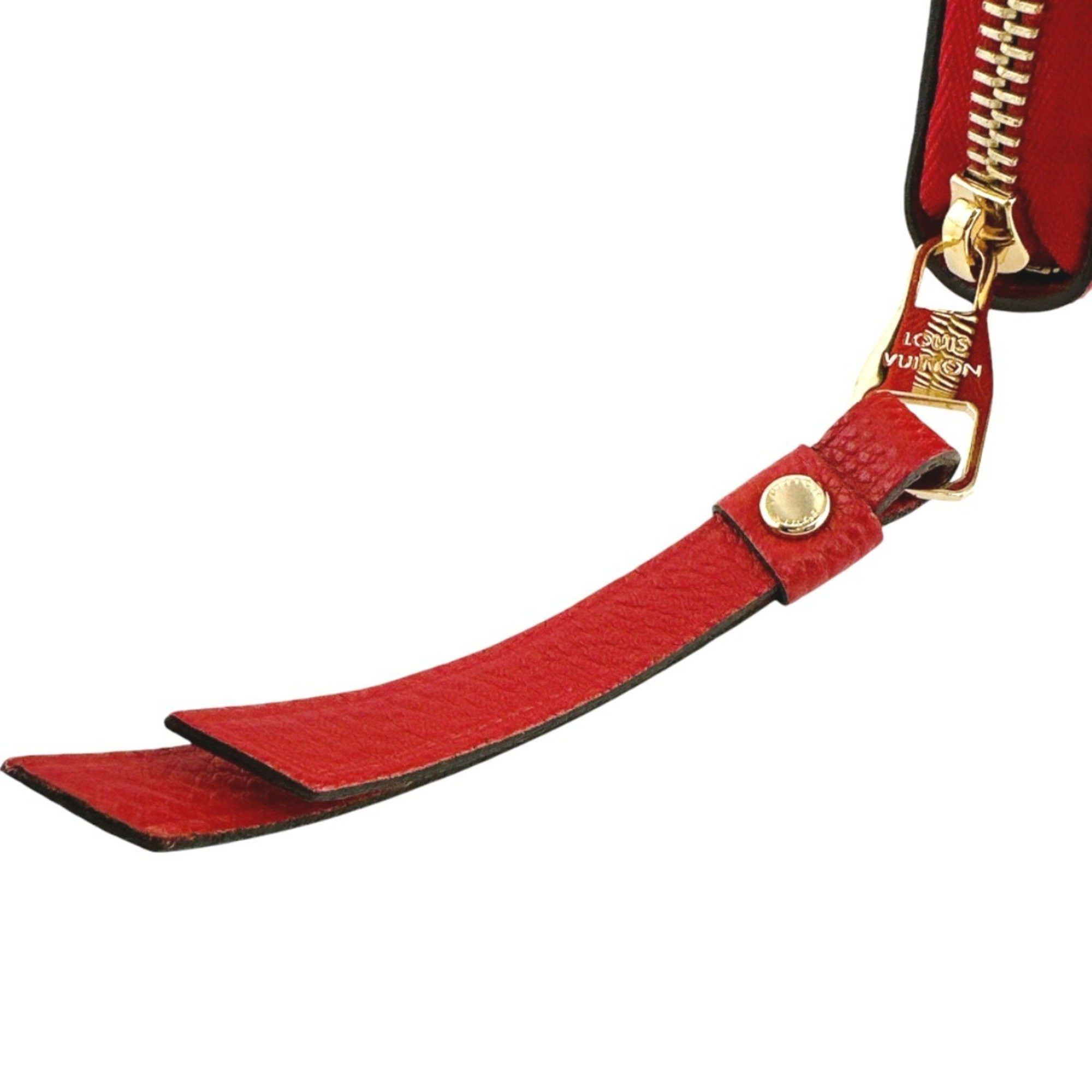 Louis Vuitton Louis Vuitton Long Wallet with Monogram Zippy Empreinte M60737 Red LV Size ONE SIZE - 12 Thumbnail