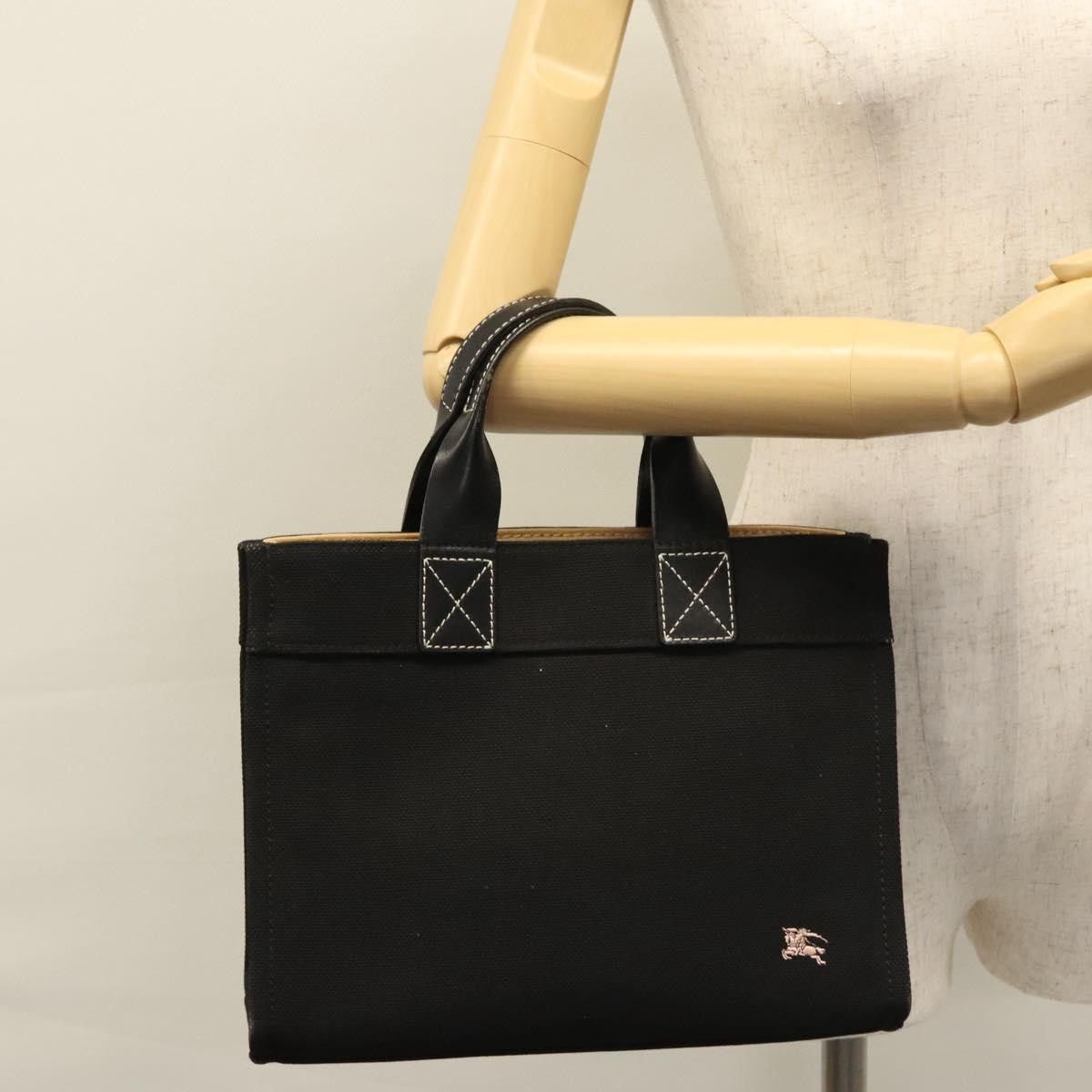 Burberry Blue Label Black Canvas Handbag (Pre-Owned) Size ONE SIZE - 14 Thumbnail