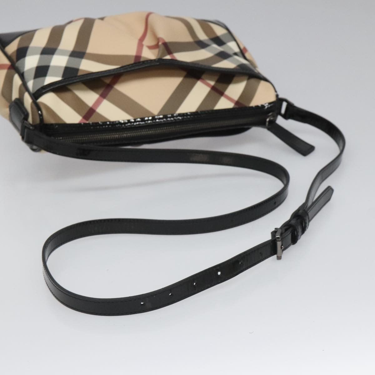 Burberry Nova Check Beige Canvas Shoulder Bag (Pre-Owned) Size ONE SIZE - 5 Thumbnail