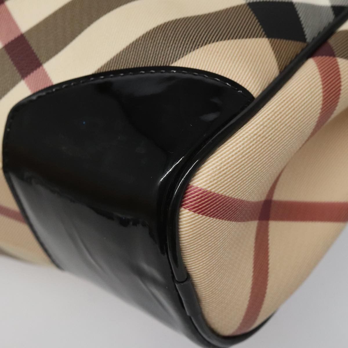 Burberry Nova Check Beige Canvas Shoulder Bag (Pre-Owned) Size ONE SIZE - 9 Thumbnail