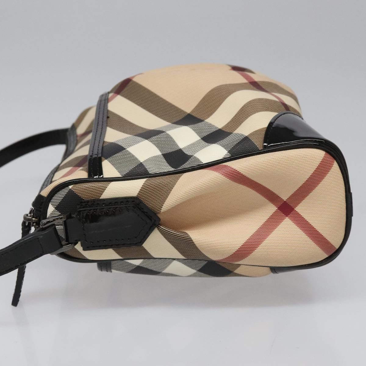 Burberry Nova Check Beige Canvas Shoulder Bag (Pre-Owned) Size ONE SIZE - 4 Thumbnail