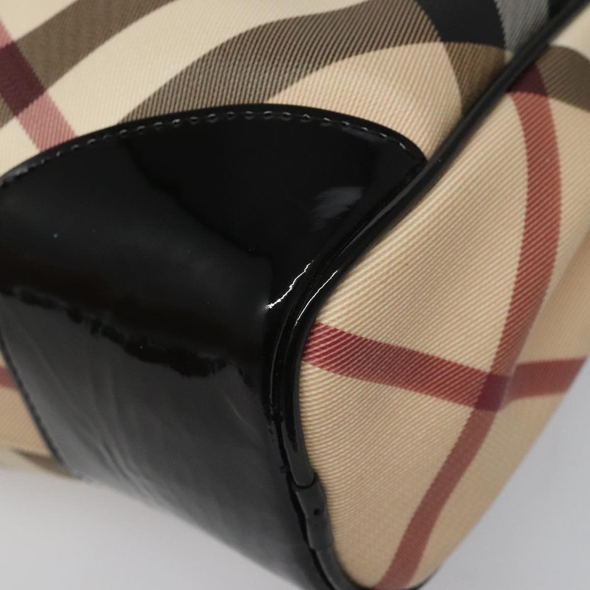 Burberry Nova Check Beige Canvas Shoulder Bag (Pre-Owned) Size ONE SIZE - 7 Thumbnail