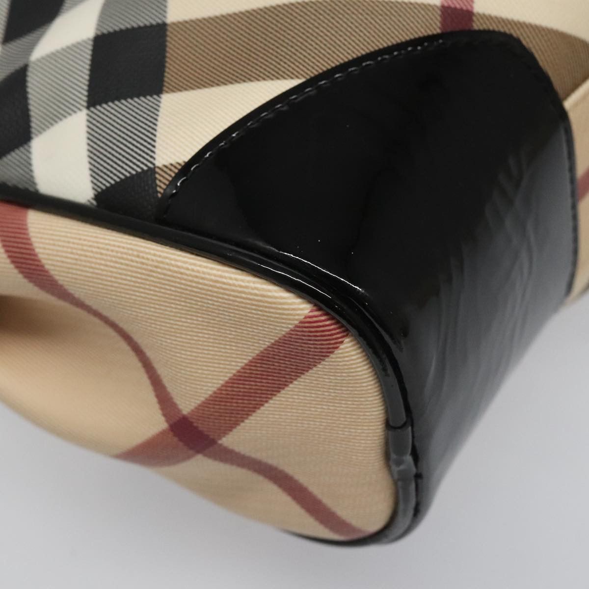 Burberry Nova Check Beige Canvas Shoulder Bag (Pre-Owned) Size ONE SIZE - 10 Thumbnail