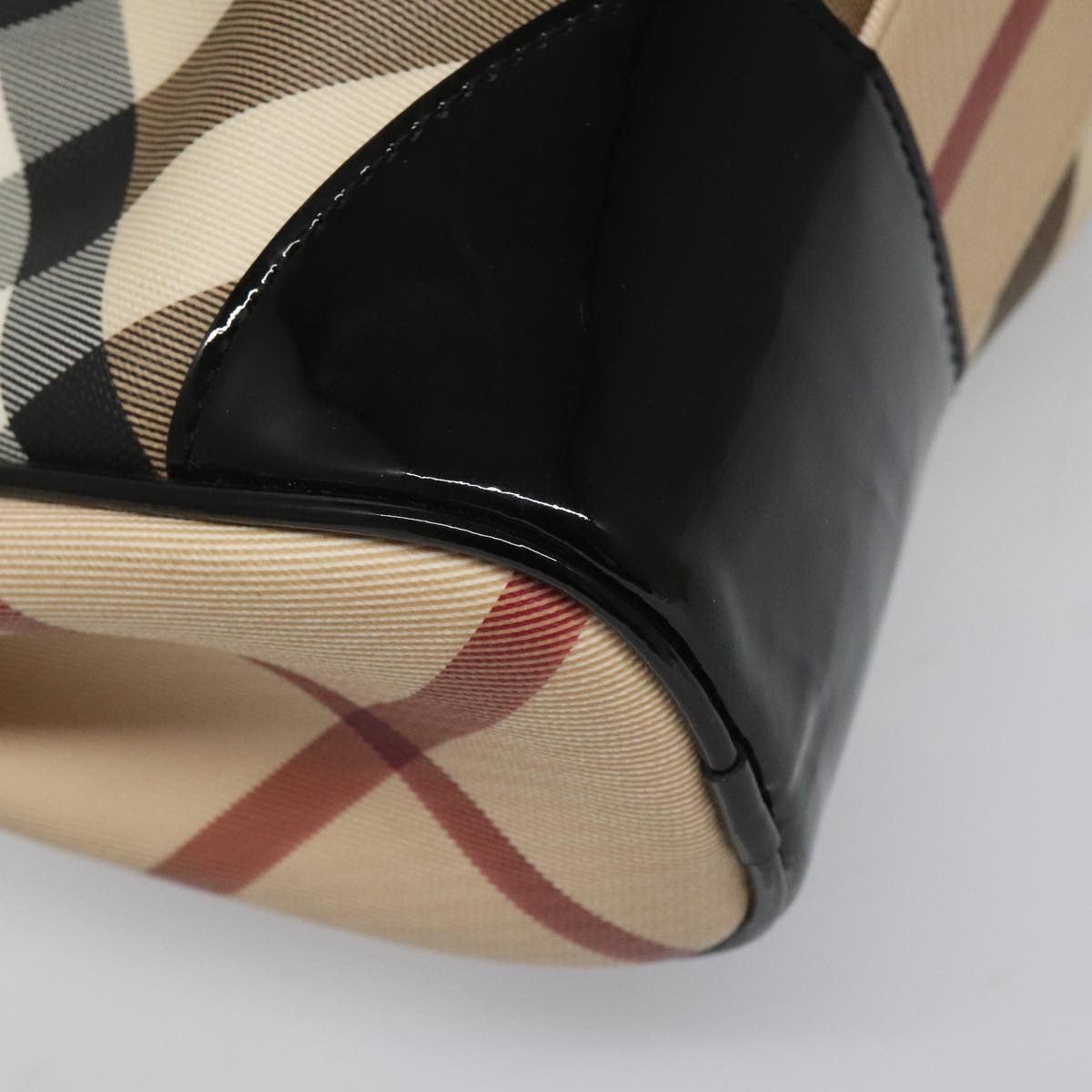 Burberry Nova Check Beige Canvas Shoulder Bag (Pre-Owned) Size ONE SIZE - 8 Thumbnail