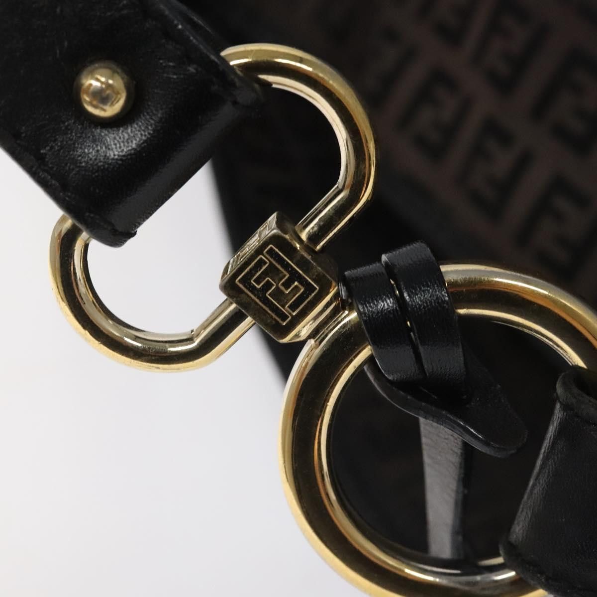 Fendi Black Canvas Shoulder Bag (Pre-Owned) Size ONE SIZE - 11 Thumbnail