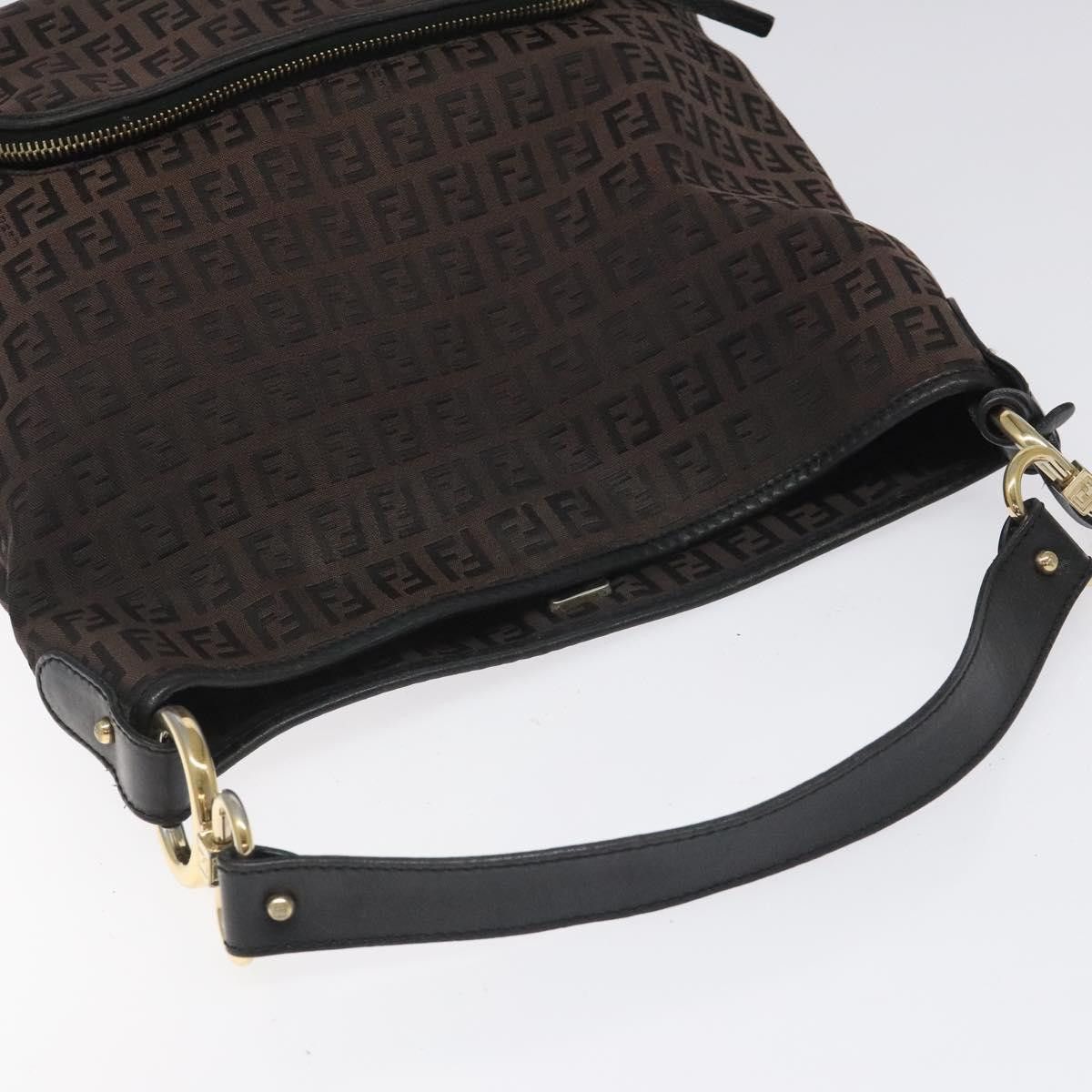 Fendi Black Canvas Shoulder Bag (Pre-Owned) Size ONE SIZE - 5 Thumbnail