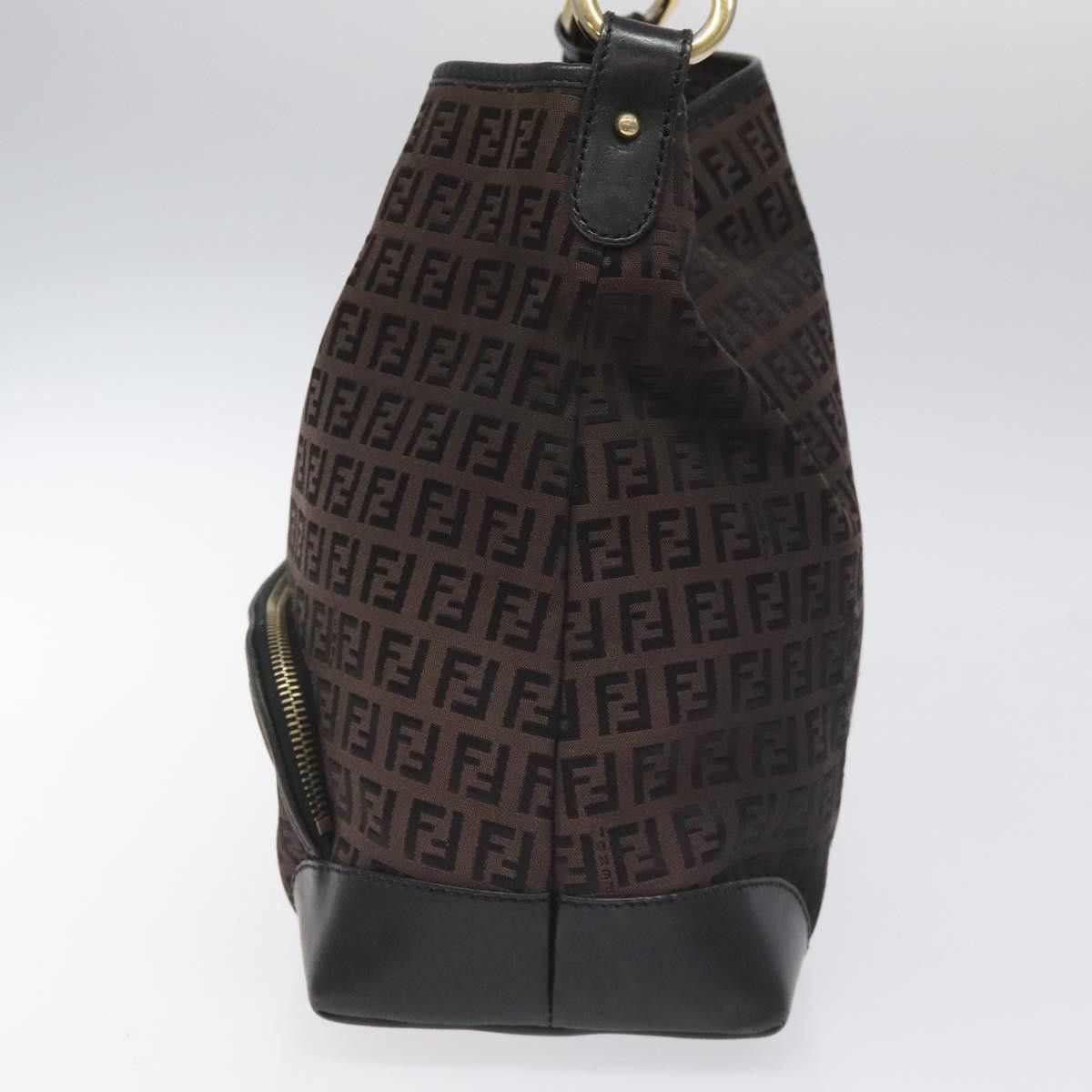 Fendi Black Canvas Shoulder Bag (Pre-Owned) Size ONE SIZE - 3 Thumbnail
