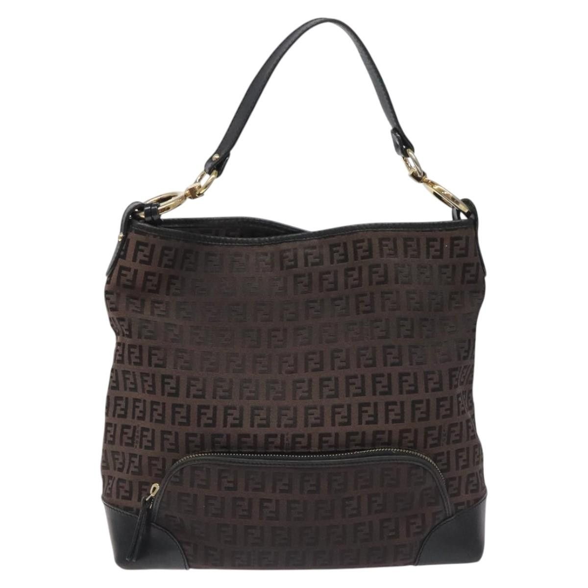 Fendi Black Canvas Shoulder Bag (Pre-Owned) Size ONE SIZE - 16 Thumbnail