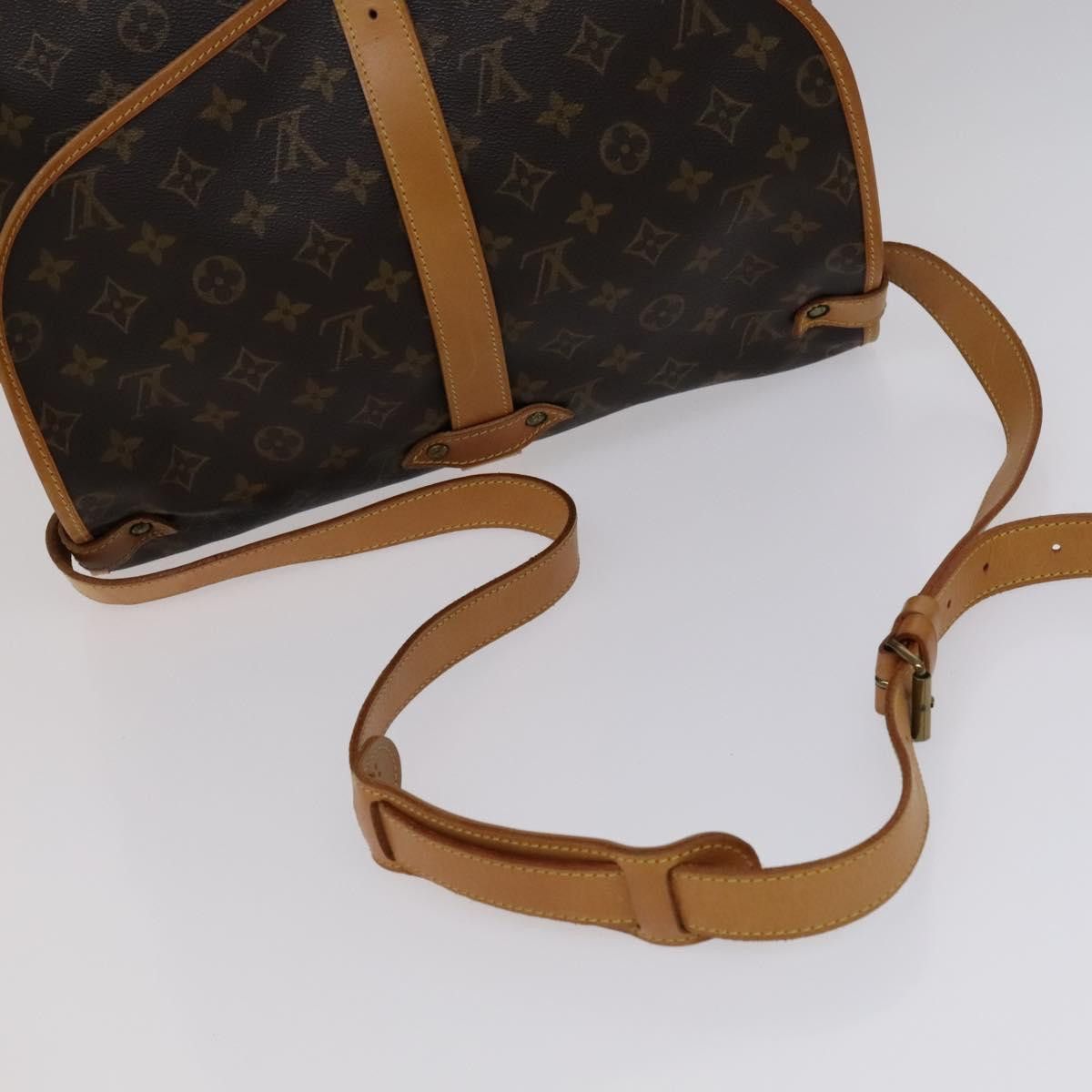 Louis Vuitton Saumur 35 Brown Canvas Shoulder Bag (Pre-Owned) Size ONE SIZE - 5 Thumbnail