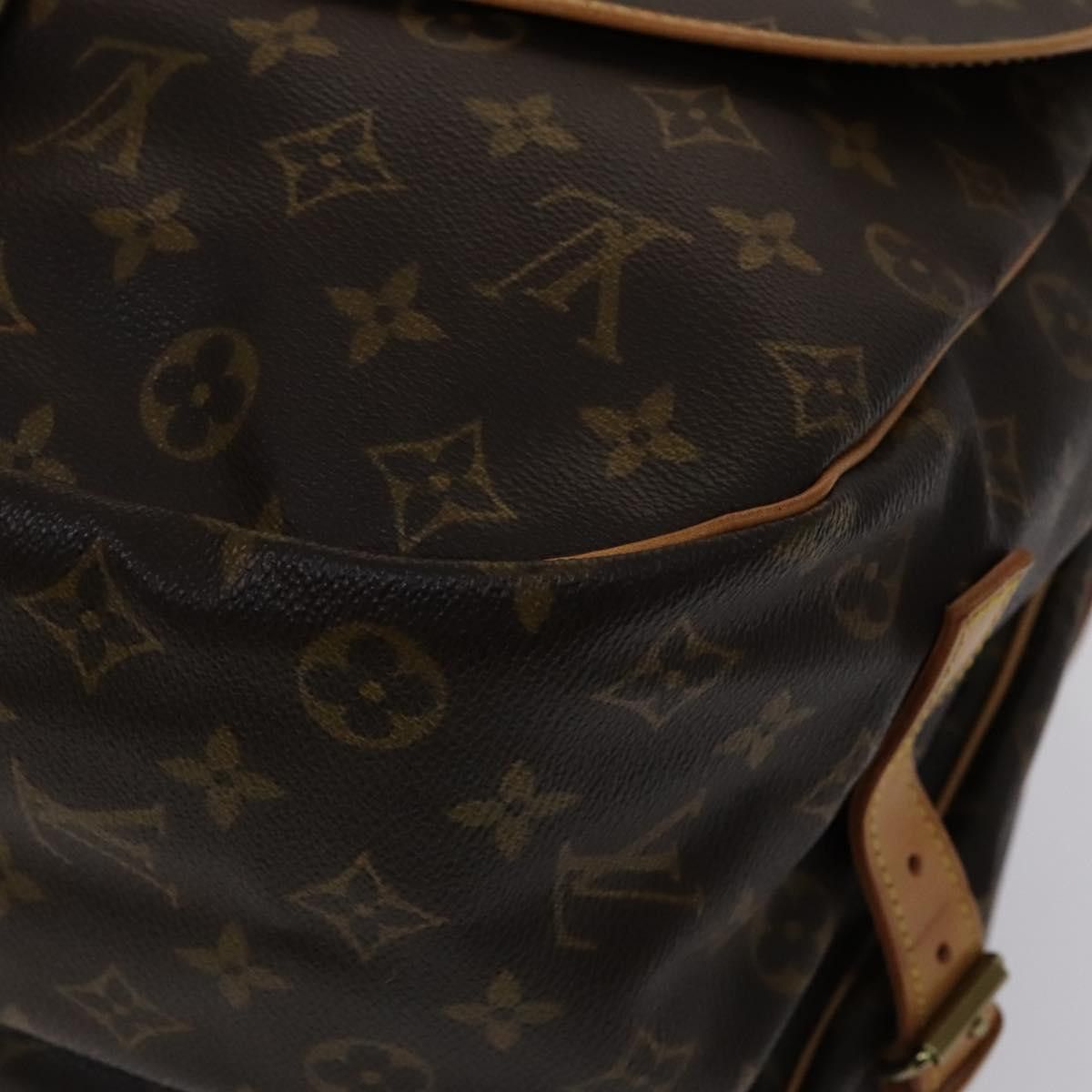Louis Vuitton Saumur 35 Brown Canvas Shoulder Bag (Pre-Owned) Size ONE SIZE - 10 Thumbnail