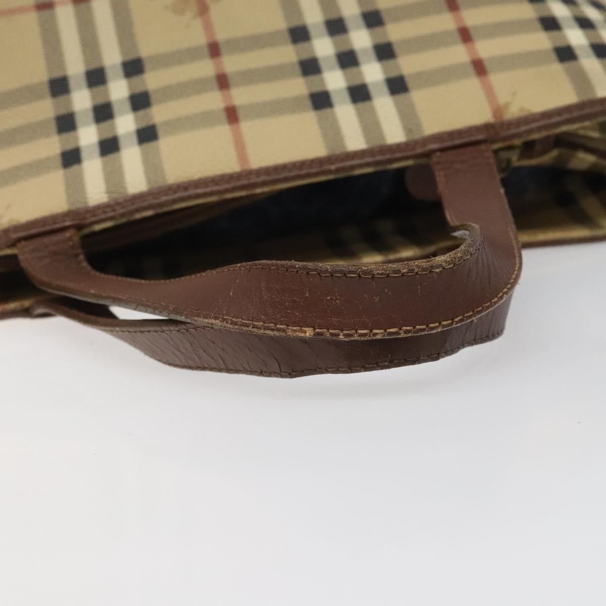 Burberry Haymarket Beige Canvas Handbag (Pre-Owned) Size ONE SIZE - 5 Thumbnail