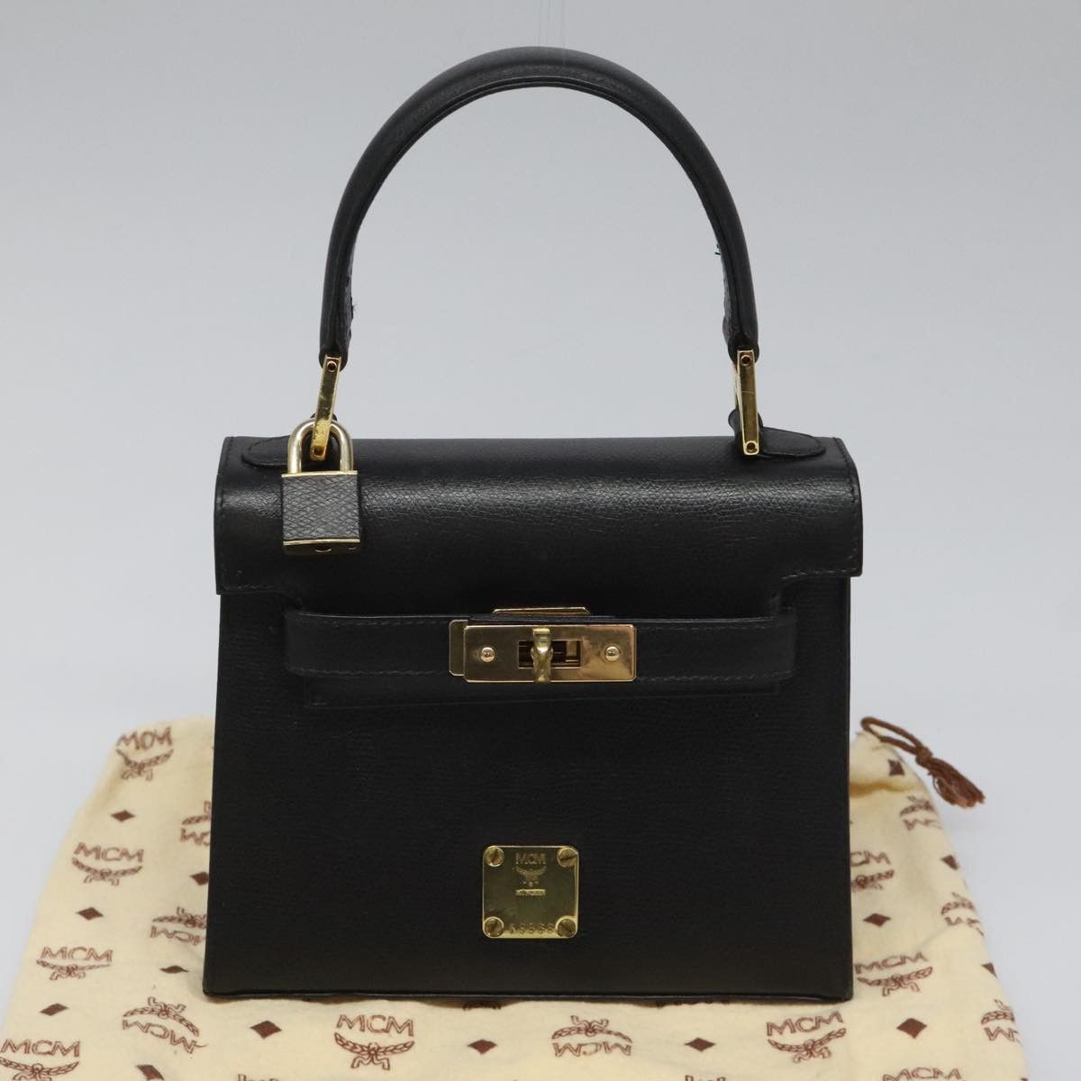 MCM Black Leather Handbag (Pre-Owned) Size ONE SIZE - 15 Thumbnail