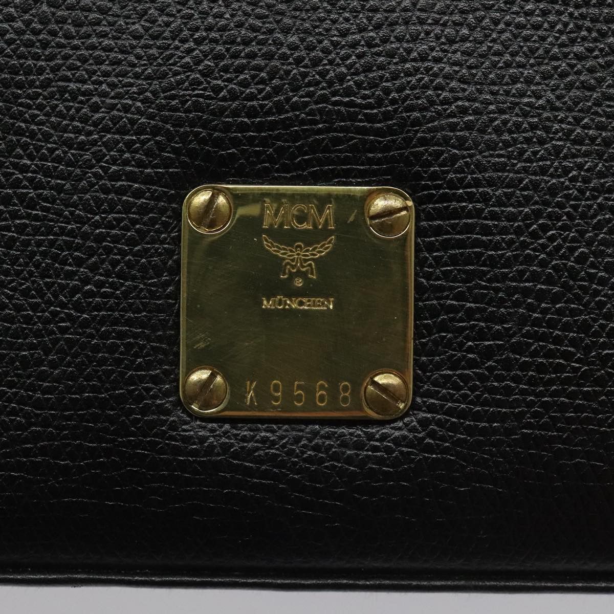 MCM Black Leather Handbag (Pre-Owned) Size ONE SIZE - 13 Thumbnail