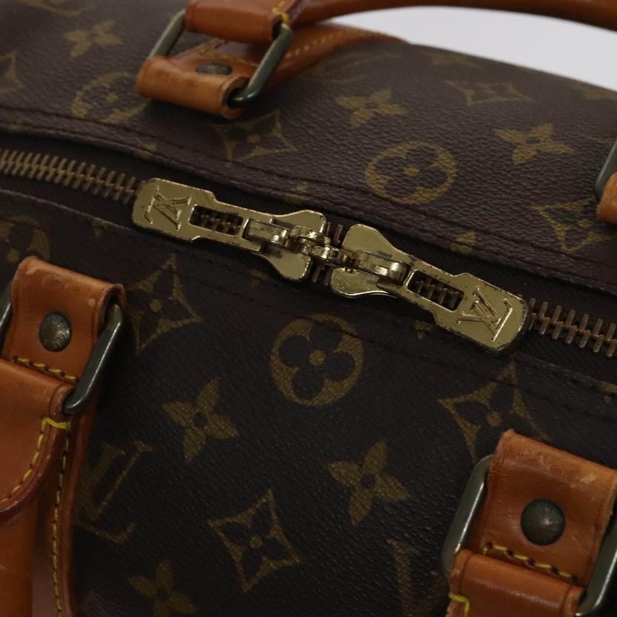 Louis Vuitton Keepall 45 Brown Canvas Travel Bag (Pre-Owned) Size ONE SIZE - 14 Thumbnail