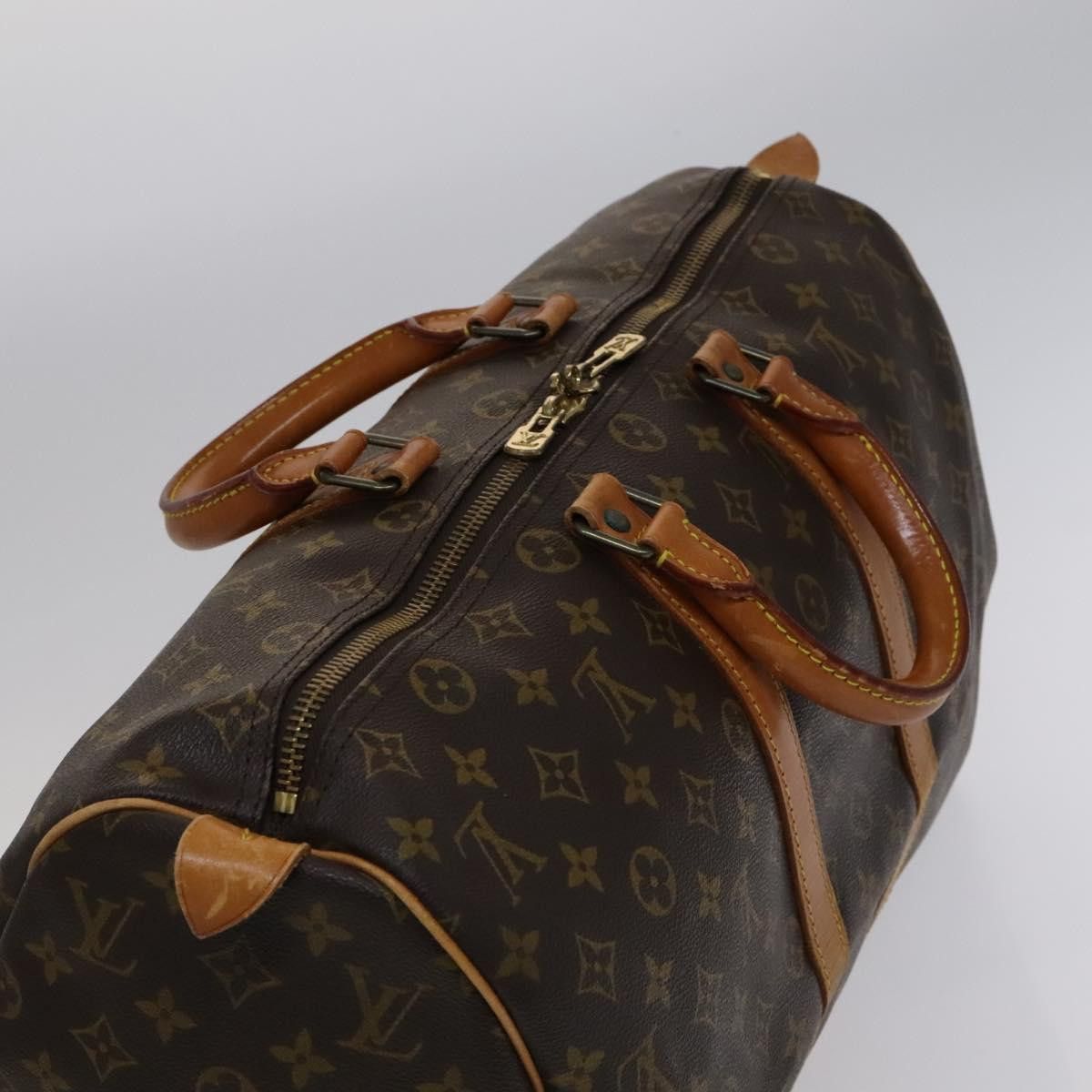 Louis Vuitton Keepall 45 Brown Canvas Travel Bag (Pre-Owned) Size ONE SIZE - 5 Thumbnail