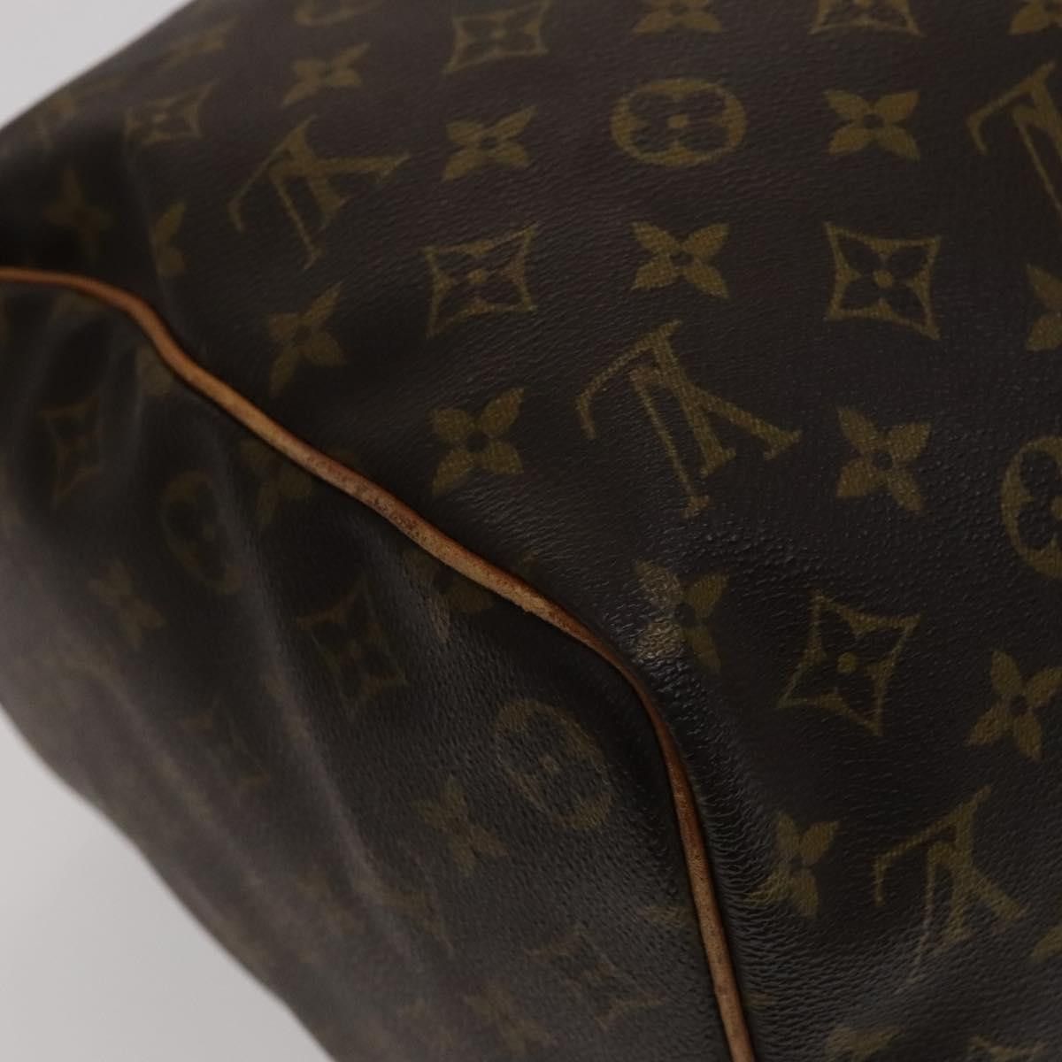 Louis Vuitton Keepall 45 Brown Canvas Travel Bag (Pre-Owned) Size ONE SIZE - 12 Thumbnail