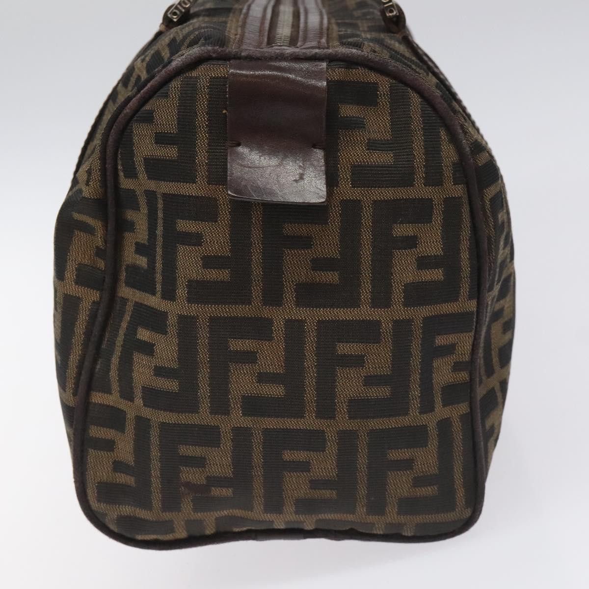 Fendi Zucchino Brown Canvas Handbag (Pre-Owned) Size ONE SIZE - 4 Thumbnail