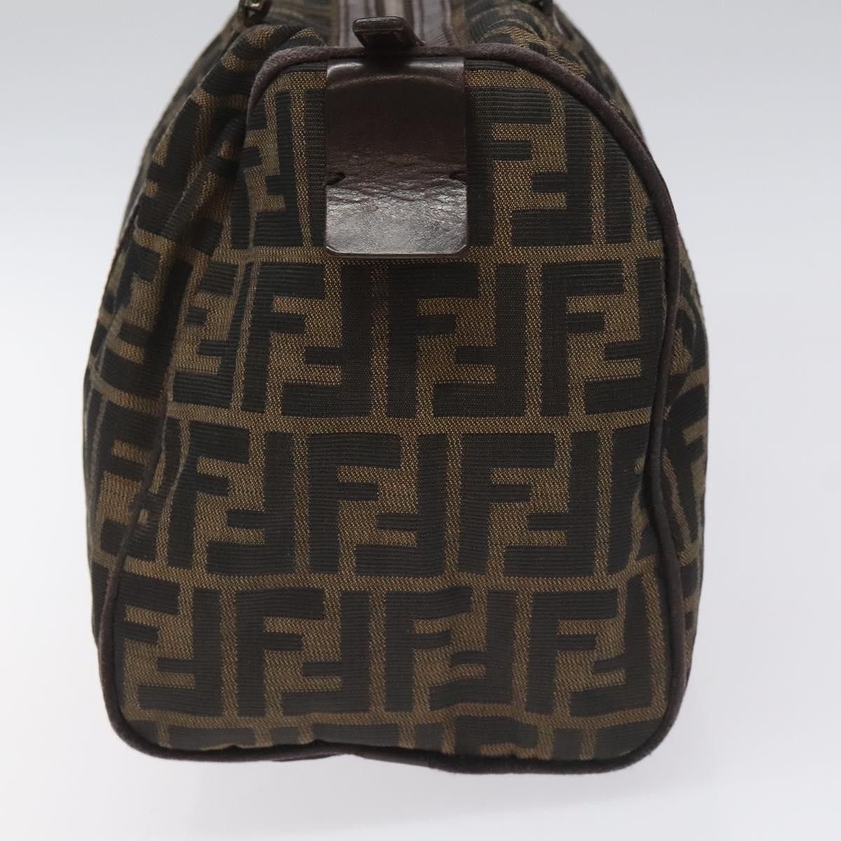 Fendi Zucchino Brown Canvas Handbag (Pre-Owned) Size ONE SIZE - 3 Thumbnail