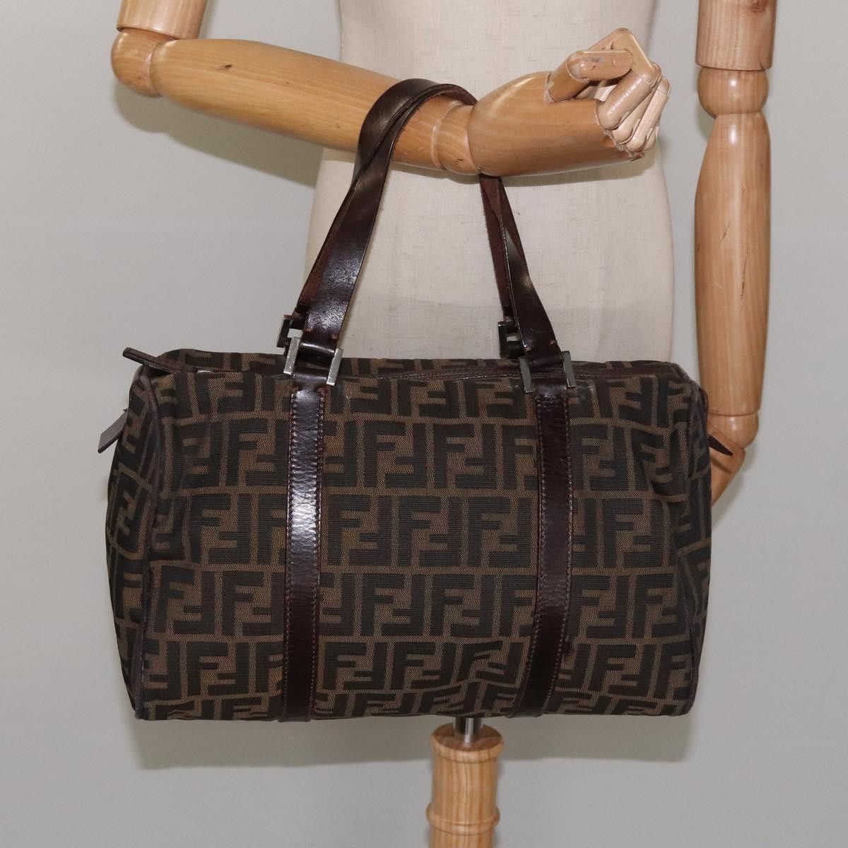 Fendi Zucchino Brown Canvas Handbag (Pre-Owned) Size ONE SIZE - 20 Thumbnail