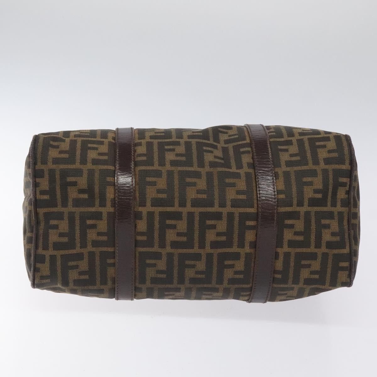 Fendi Zucchino Brown Canvas Handbag (Pre-Owned) Size ONE SIZE - 7 Thumbnail