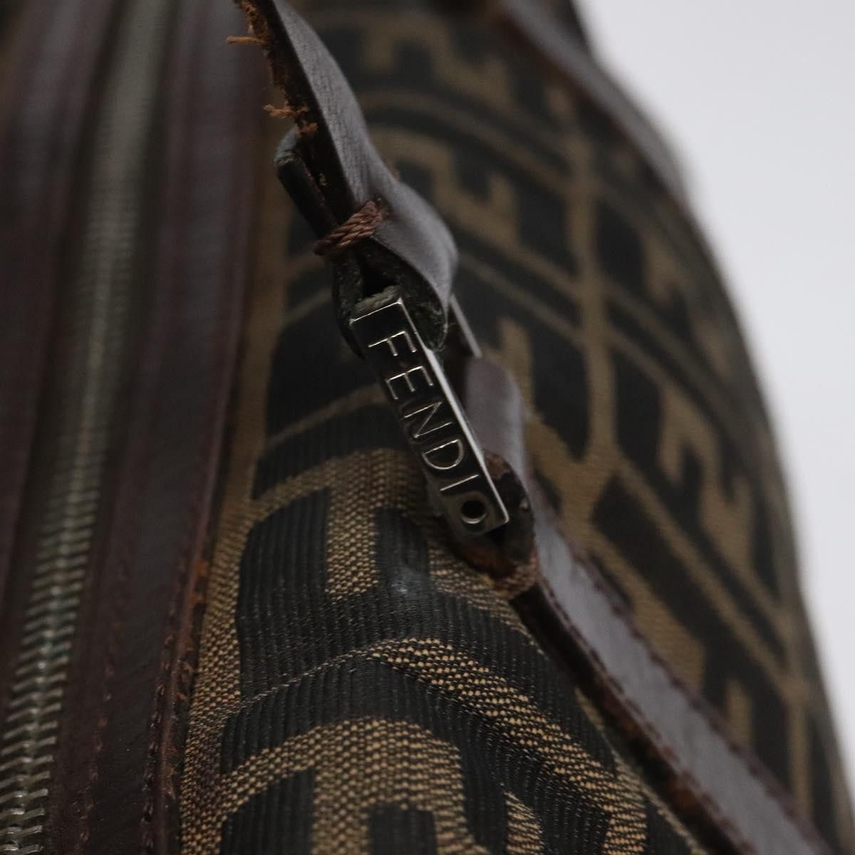 Fendi Zucchino Brown Canvas Handbag (Pre-Owned) Size ONE SIZE - 12 Thumbnail