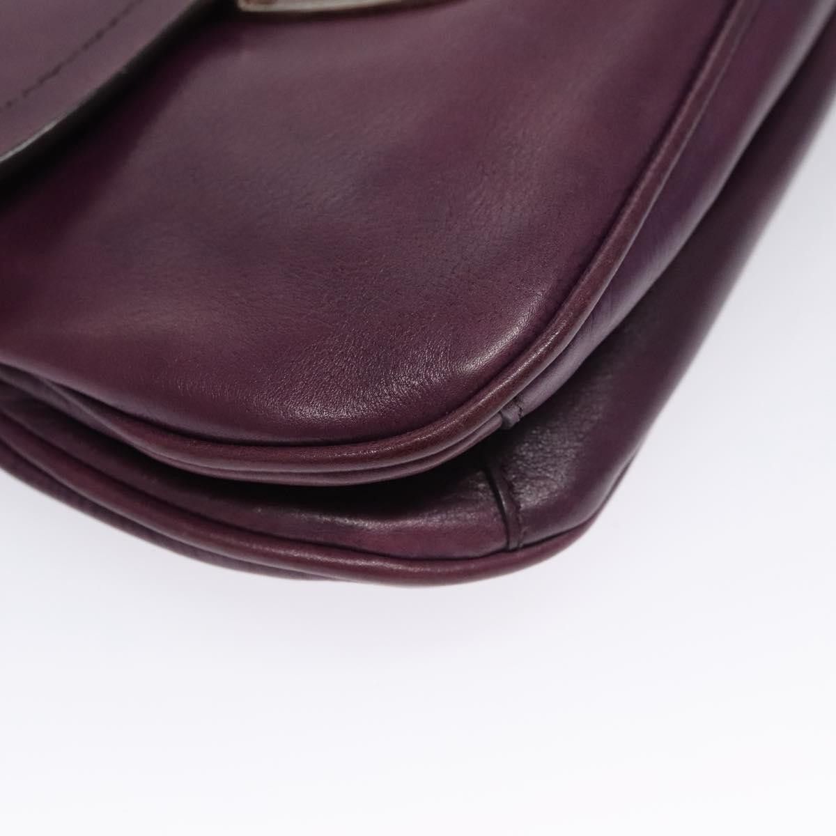 Prada Purple Leather Shoulder Bag (Pre-Owned) Size ONE SIZE - 6 Thumbnail