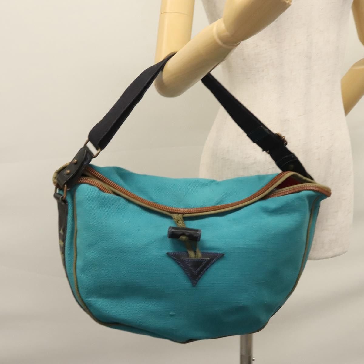 Bally Blue Canvas Handbag (Pre-Owned) Size ONE SIZE - 14 Thumbnail