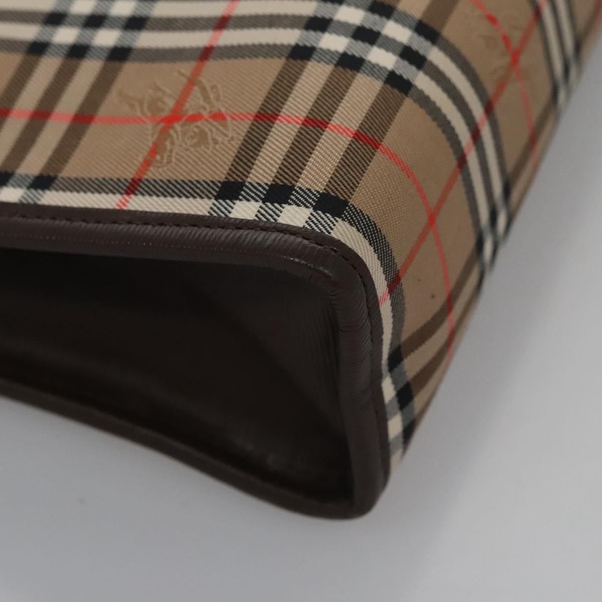 Burberry Nova Check Beige Canvas Clutch Bag (Pre-Owned) Size ONE SIZE - 5 Thumbnail