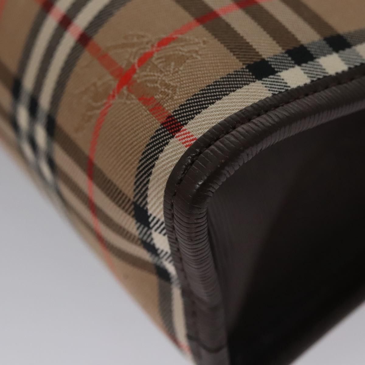 Burberry Nova Check Beige Canvas Clutch Bag (Pre-Owned) Size ONE SIZE - 8 Thumbnail