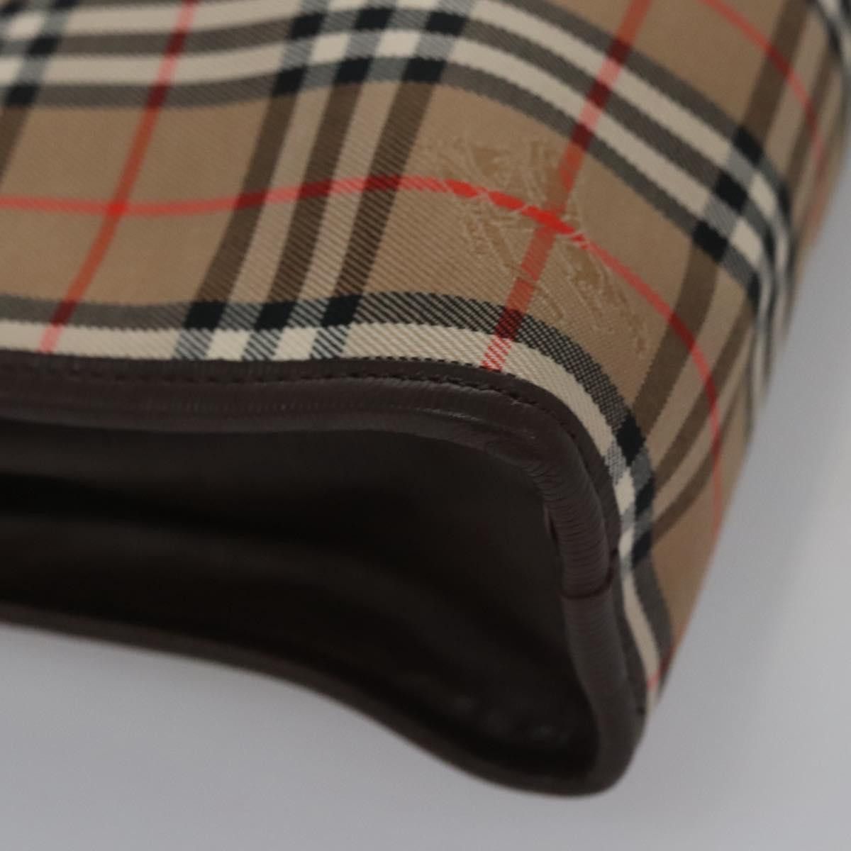 Burberry Nova Check Beige Canvas Clutch Bag (Pre-Owned) Size ONE SIZE - 7 Thumbnail