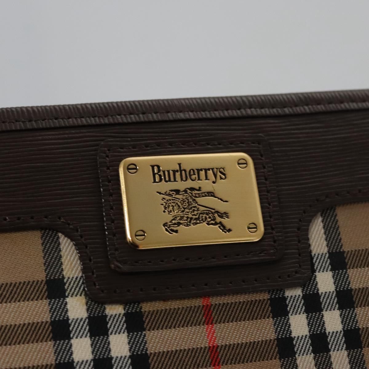 Burberry Nova Check Beige Canvas Clutch Bag (Pre-Owned) Size ONE SIZE - 12 Thumbnail