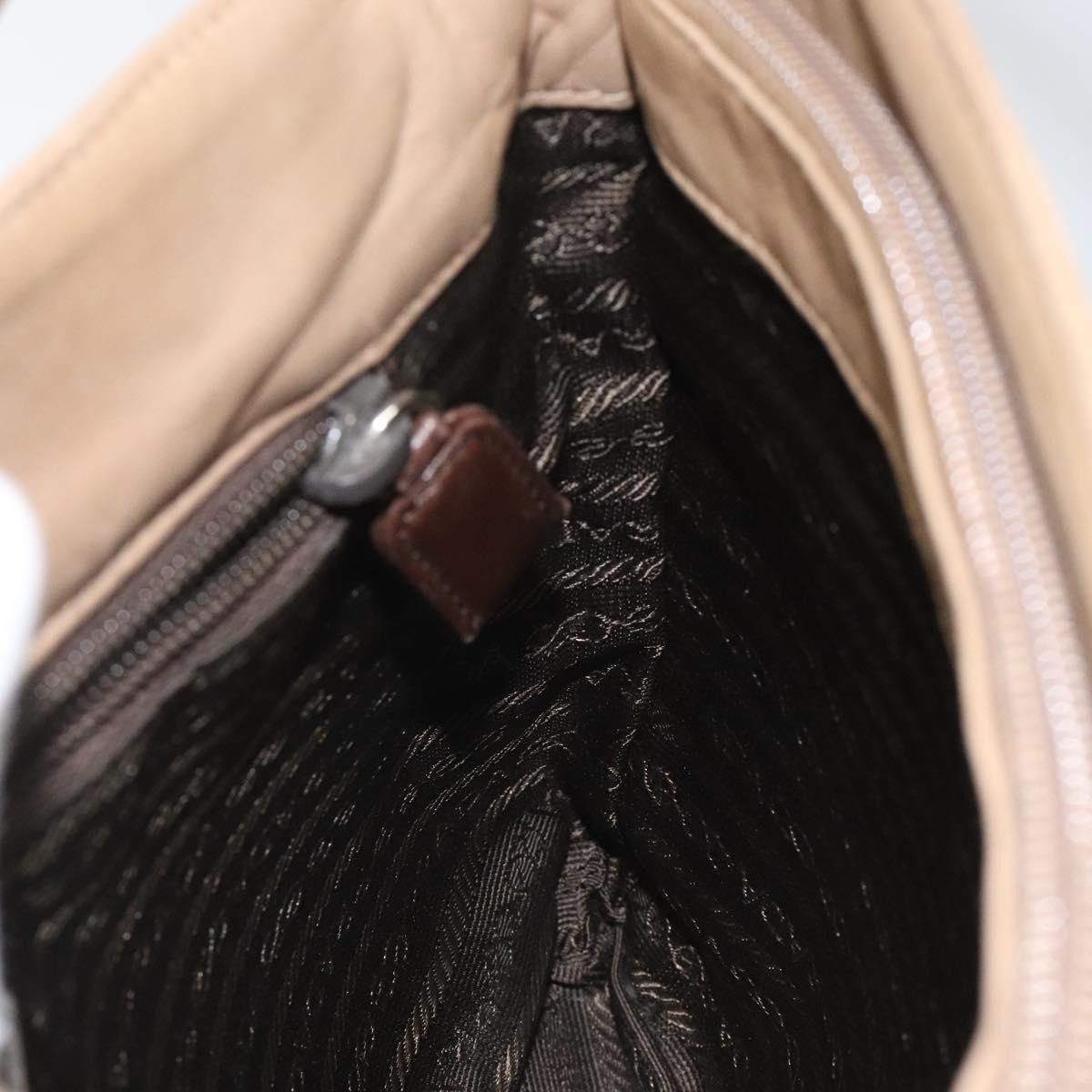 Prada Beige Leather Handbag (Pre-Owned) Size ONE SIZE - 19 Thumbnail