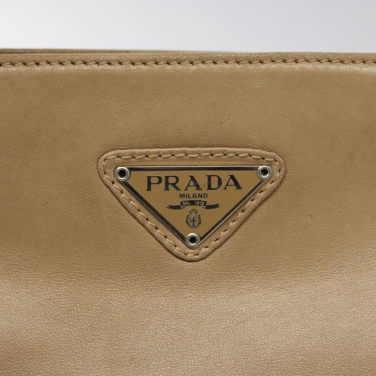 Prada Beige Leather Handbag (Pre-Owned) Size ONE SIZE - 18 Thumbnail