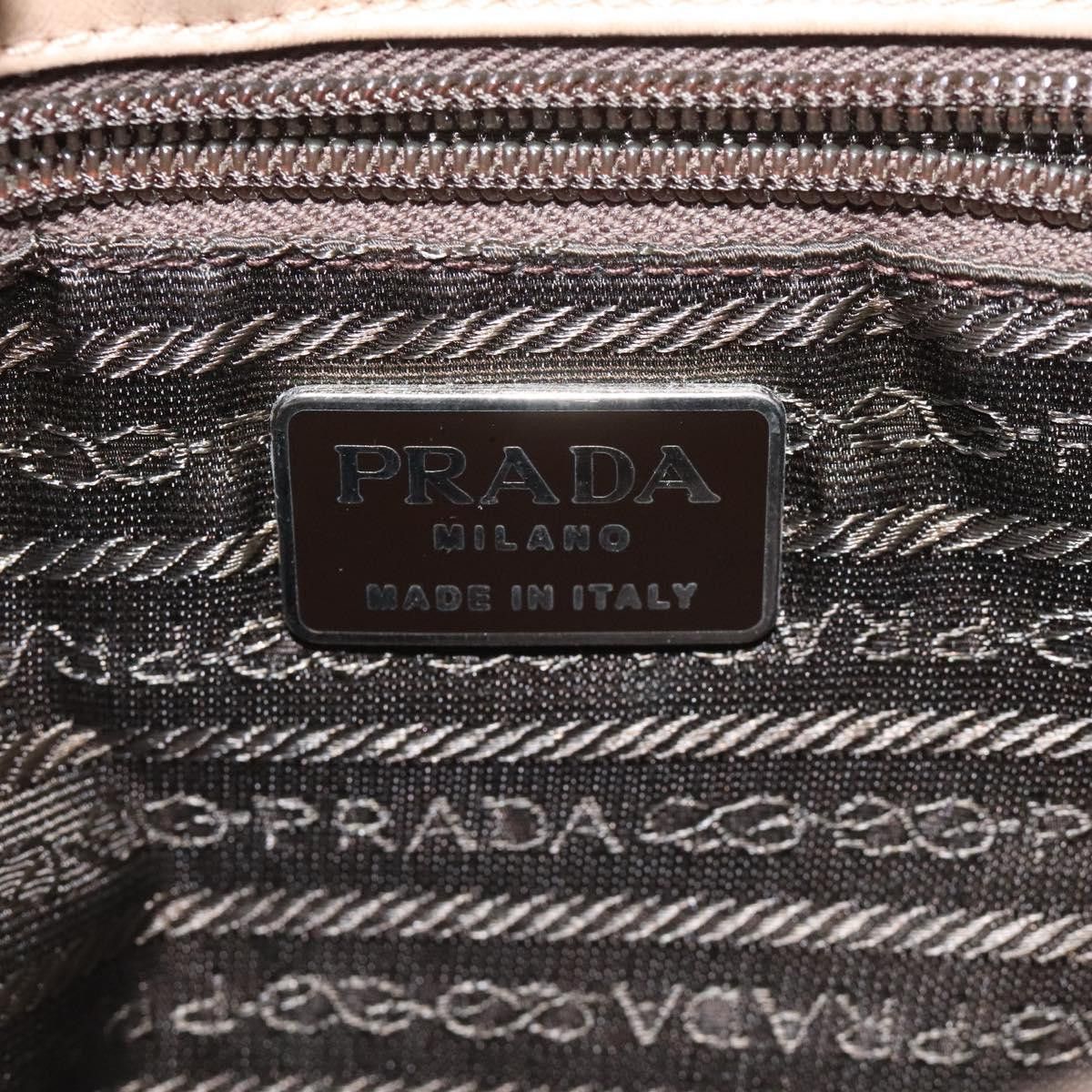 Prada Beige Leather Handbag (Pre-Owned) Size ONE SIZE - 12 Thumbnail