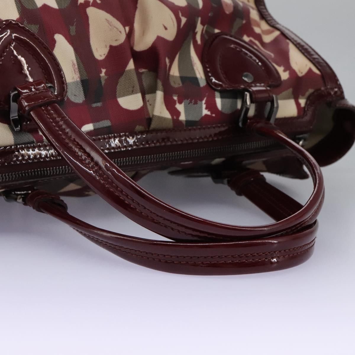 Burberry Heart Burgundy Canvas Travel Bag (Pre-Owned) Size ONE SIZE - 5 Thumbnail