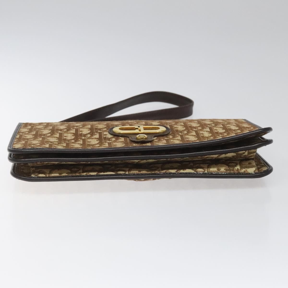 Dior Trotteur Brown Canvas Shoulder Bag (Pre-Owned) Size ONE SIZE - 7 Thumbnail
