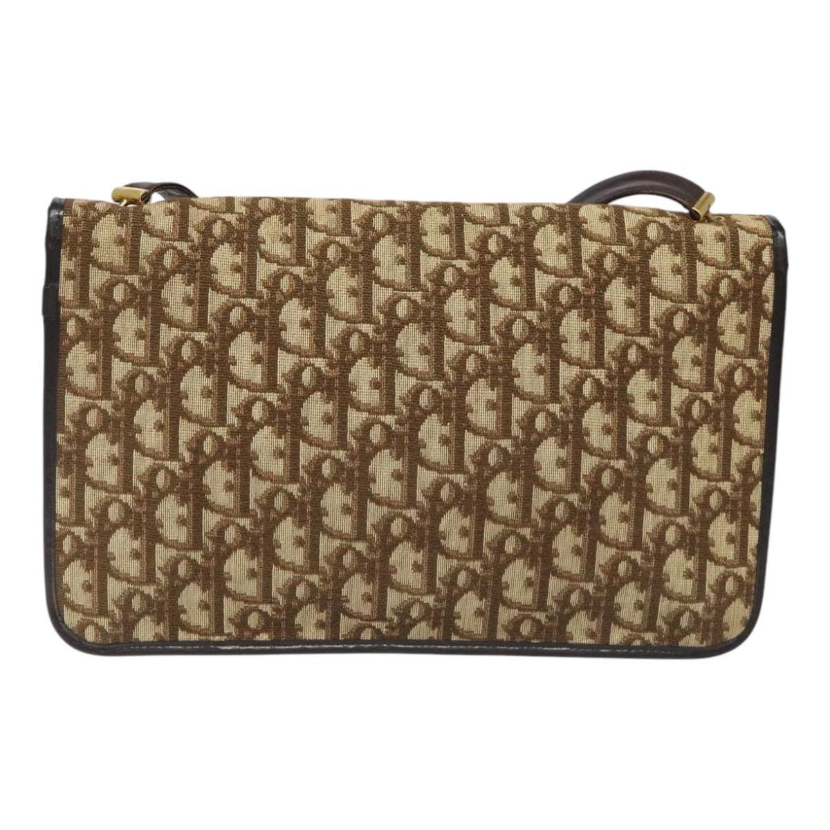 Dior Trotteur Brown Canvas Shoulder Bag (Pre-Owned) Size ONE SIZE - 2 Thumbnail
