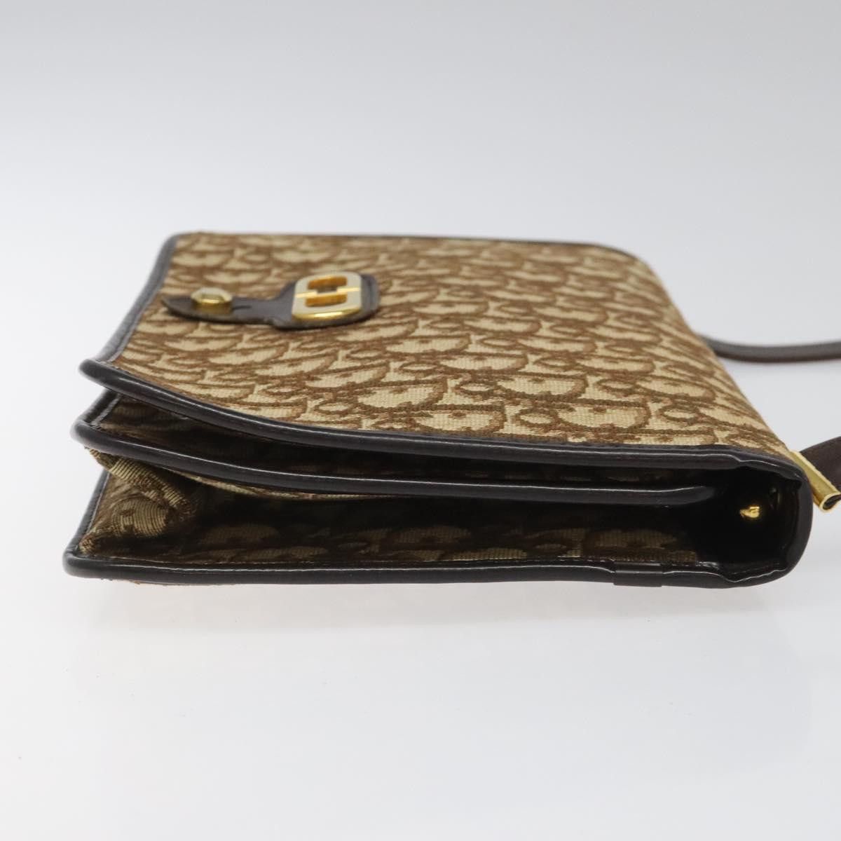 Dior Trotteur Brown Canvas Shoulder Bag (Pre-Owned) Size ONE SIZE - 3 Thumbnail